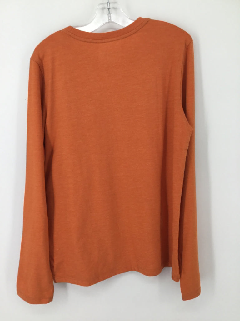 Cat & Jack Child Size 12 Orange Thanksgiving T-Shirt