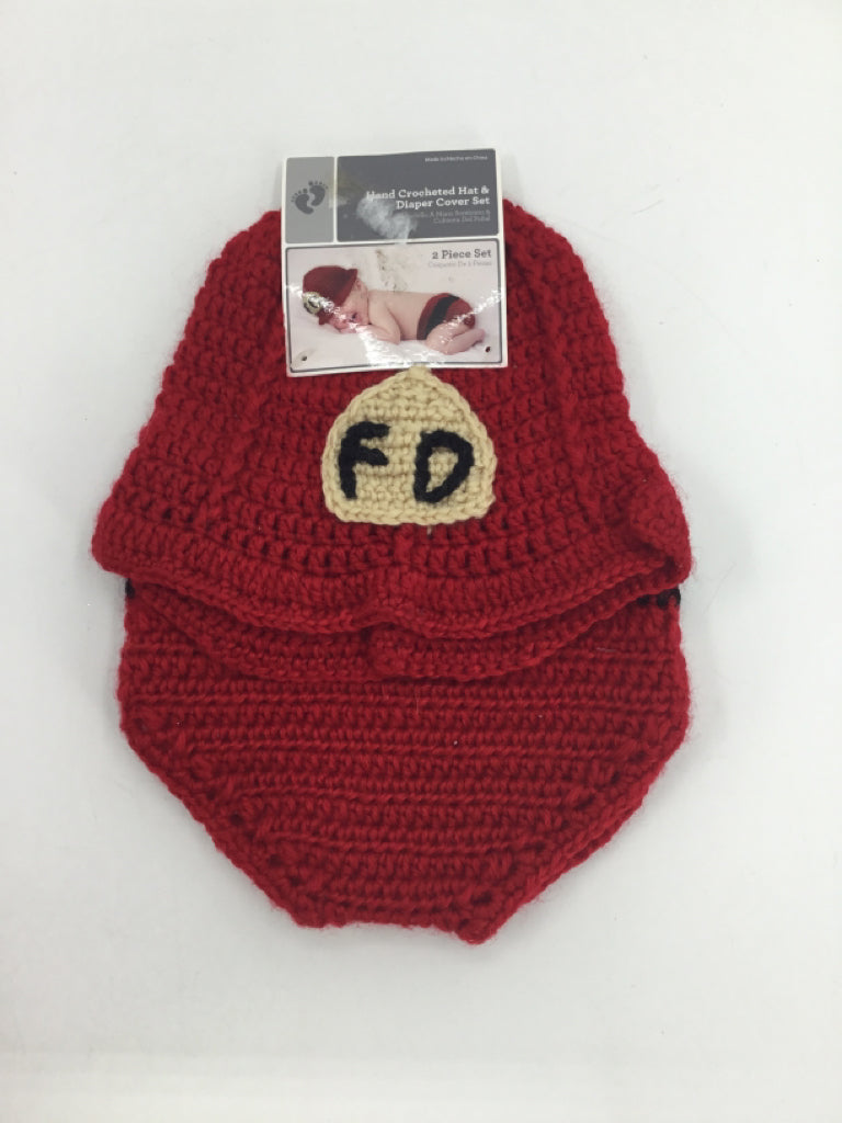 brandless Child Size 0-9 Months Red Solid Hats - boys