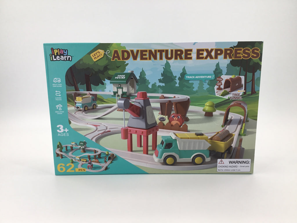 iplay ilearn Kids Forest Adventure Express Train Track Set