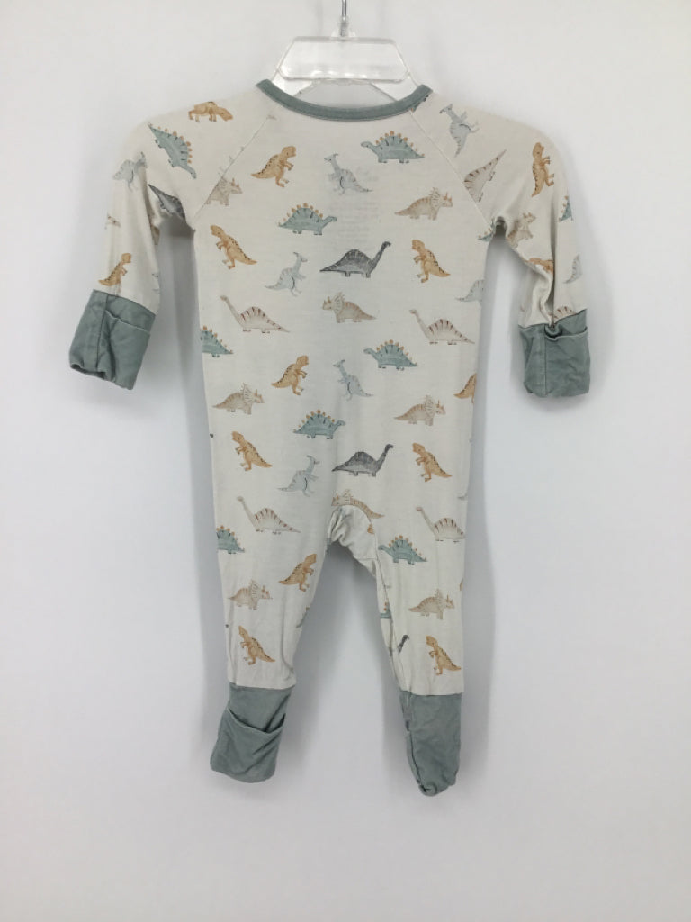 Little One Shop Child Size Newborn Blue Dinosaur Pajamas - boys