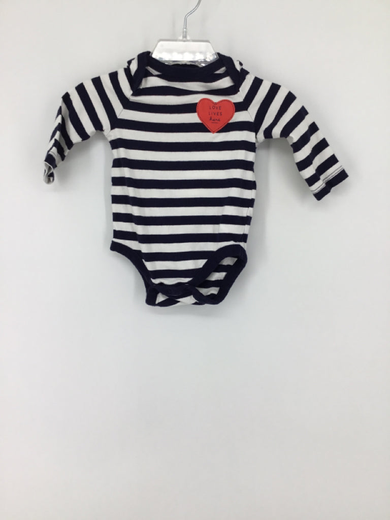 Baby Gap Child Size 3-6 Months Navy Onesie