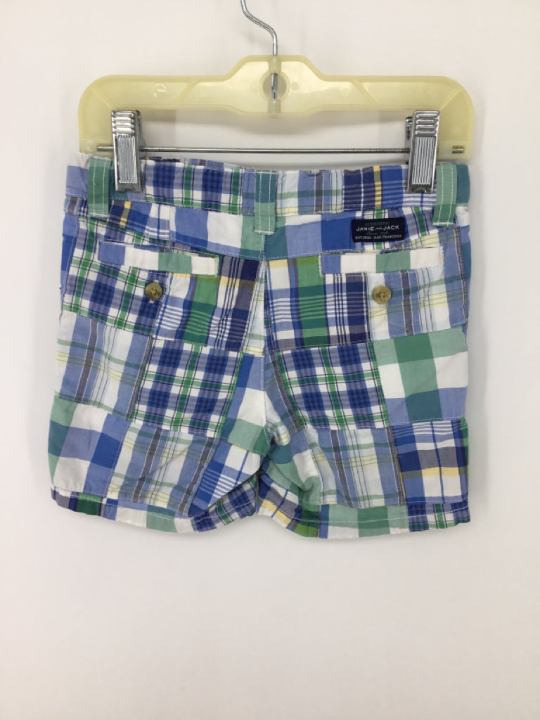 Janie and Jack Child Size 3 Blue Plaid Shorts - boys