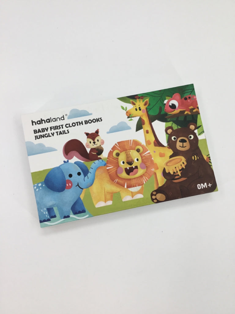 Hahaland Baby's First Cloth Book: Jungle Tails Soft Book