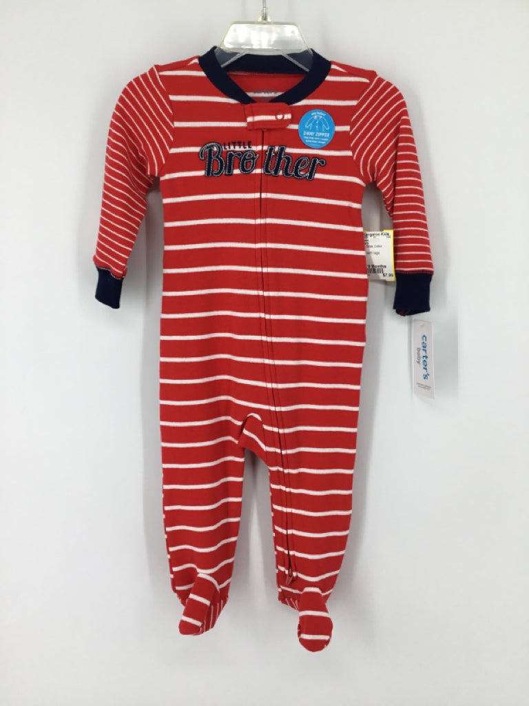 Carter's Child Size 9 Months Red Sleepers