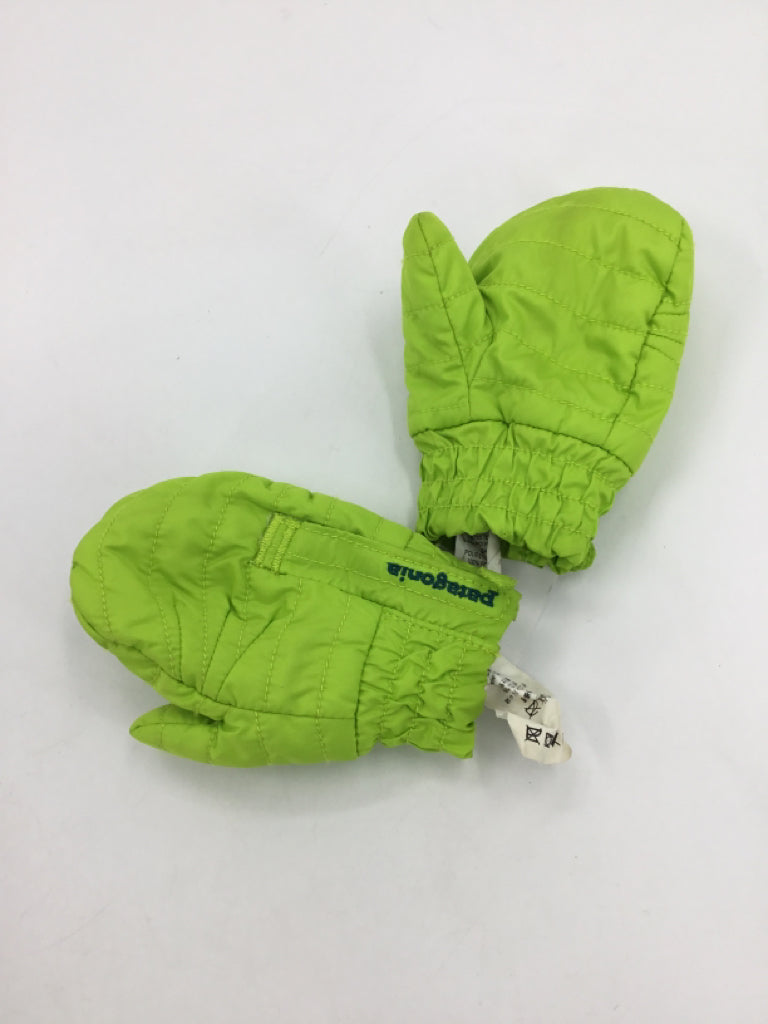 Patagonia Child Size 18-24 Months Green Solid Gloves - boys