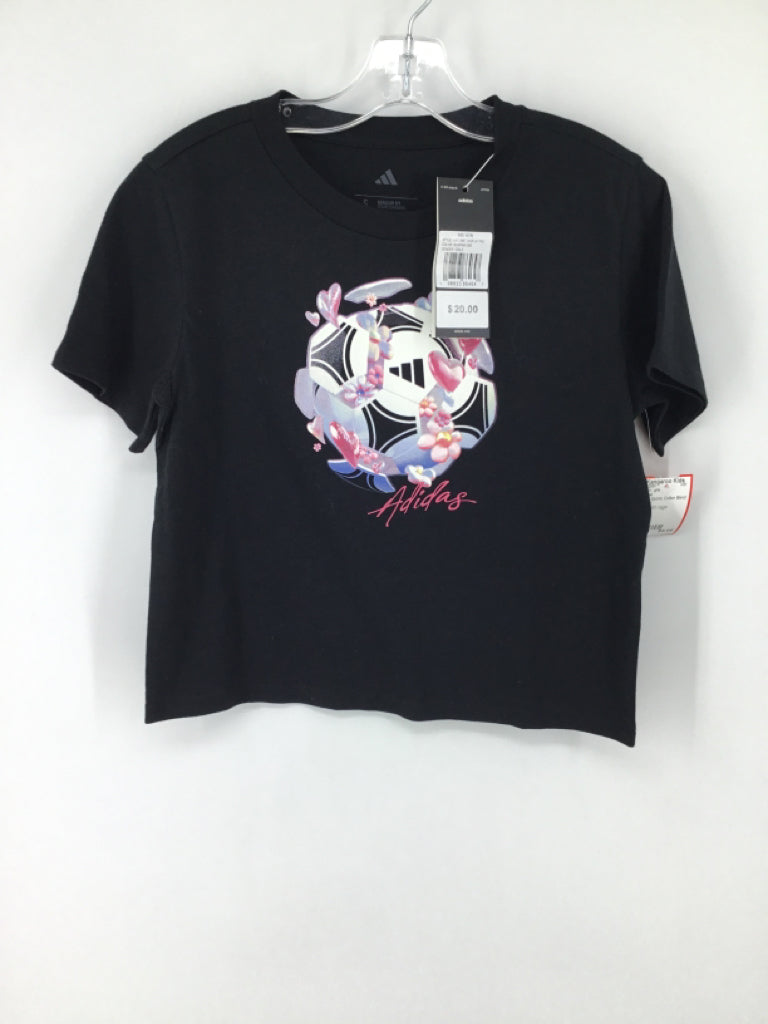Adidas Child Size 8 Black T-shirt - girls