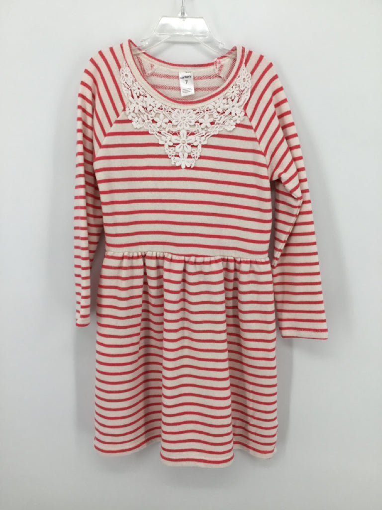 Carter's Child Size 7 Pink Dress - girls
