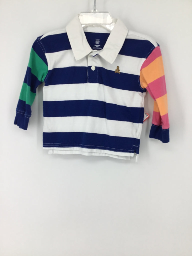 Baby Gap Child Size 6-12 Months Multi-Color Stripe Shirt - boys
