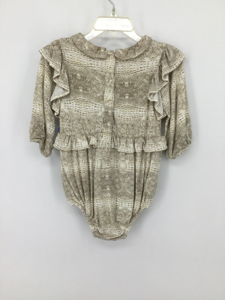 Kate Quinn Organics Child Size 6-12 Months Tan Outfit - girls
