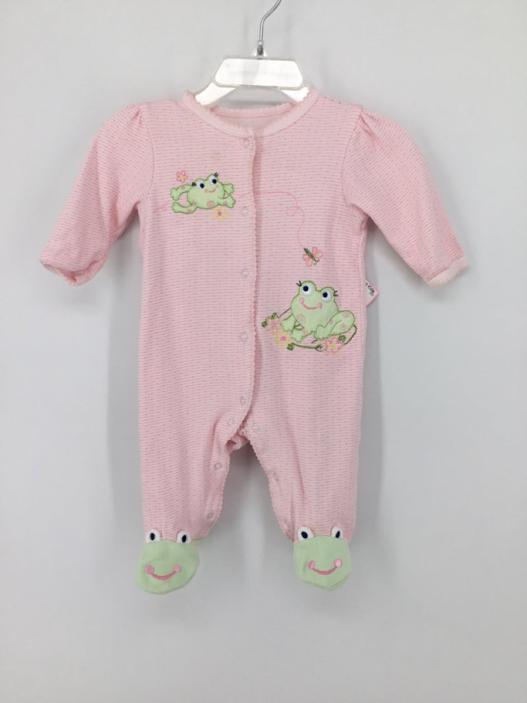 Little Me Child Size 3 Months Pink Sleepers