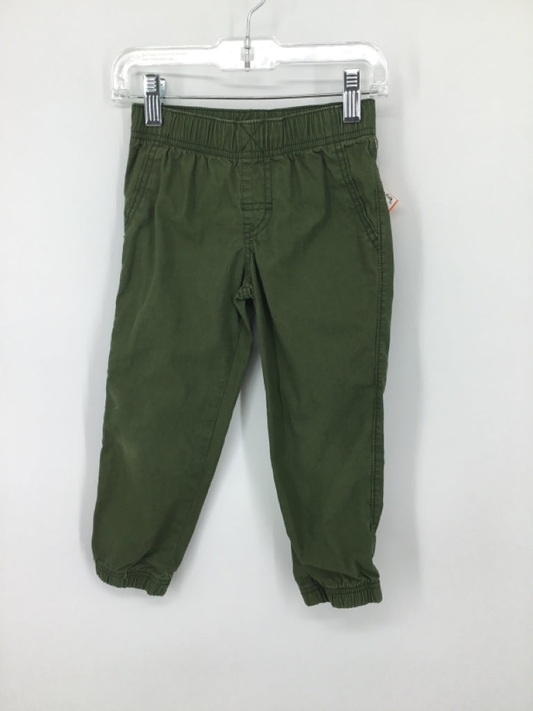 Carter's Child Size 3 Green Solid Pants - boys