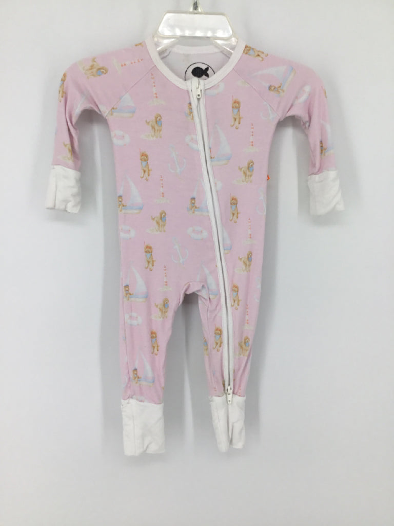 Saltwater Stitching Child Size Newborn Pink Pajamas - girls