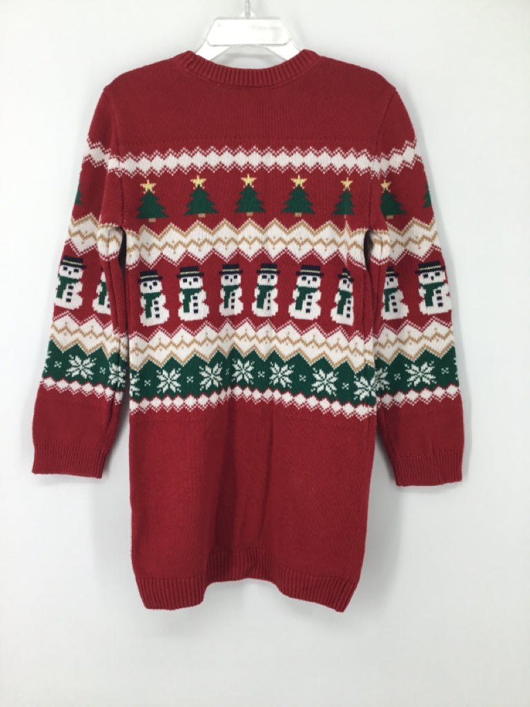 Childrens Place Child Size 5 Red Christmas Dress