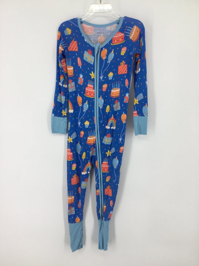 Little Sleepies Child Size 3 Blue Print Pajamas - boys