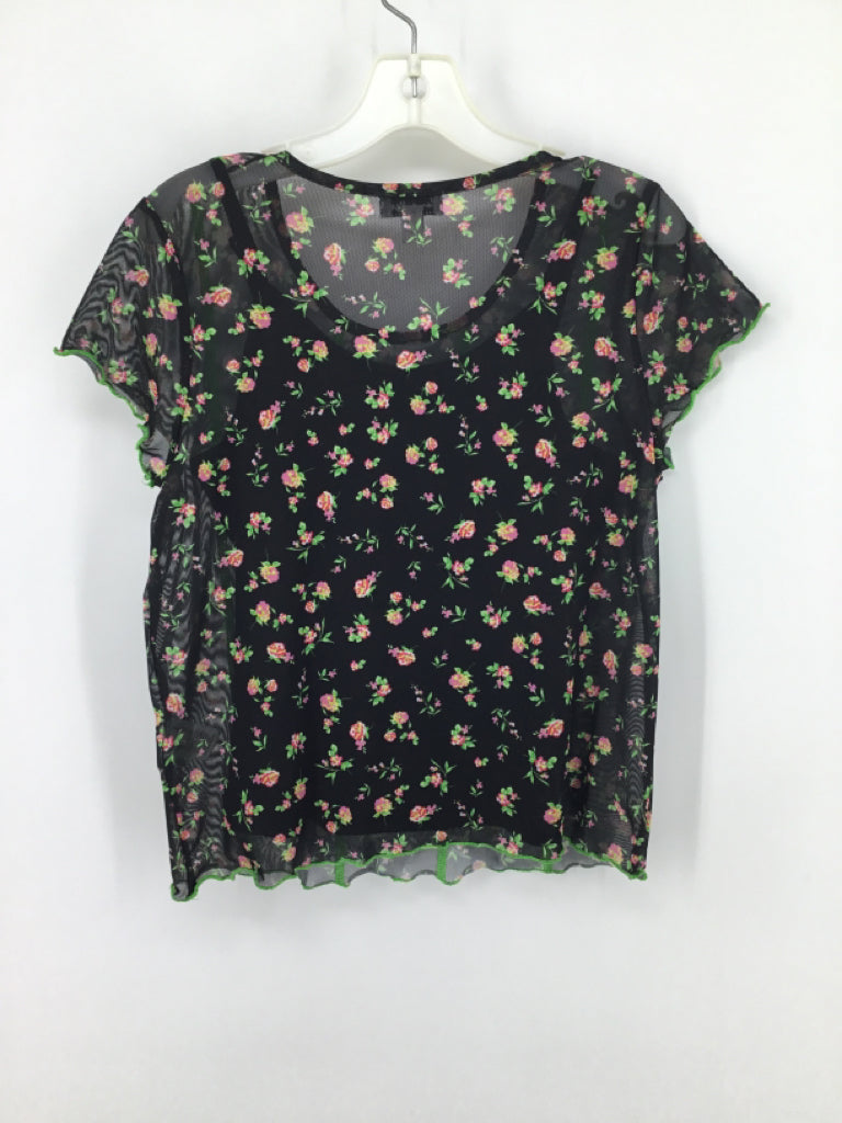 Love Fire Child Size 8 Black Shirt - girls