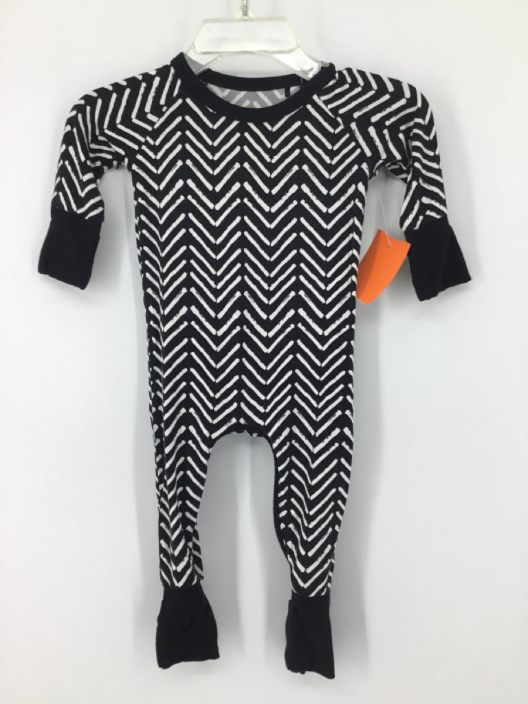 Little Sleepies Child Size Newborn Black Print Outfit - boys