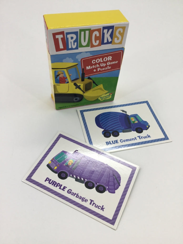 Peaceable Kingdom Trucks Colrio Match Up Game & Puzzle