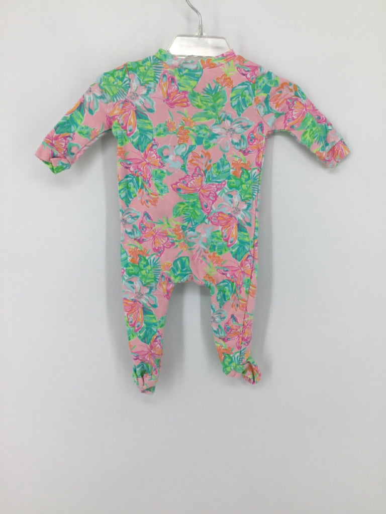 Lilly Pulitzer + Pottery Barn Kids Child Size 0-3 Months Pink Sleepers
