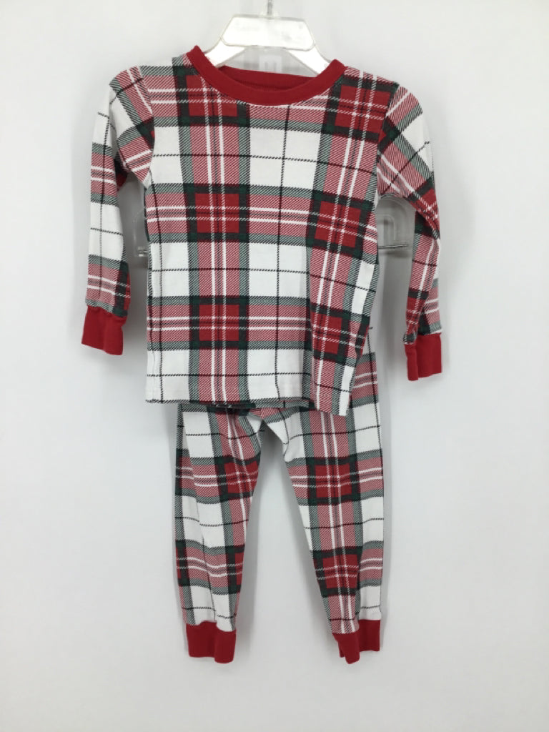 Carter's Child Size 2 Red Plaid Pajamas - boys