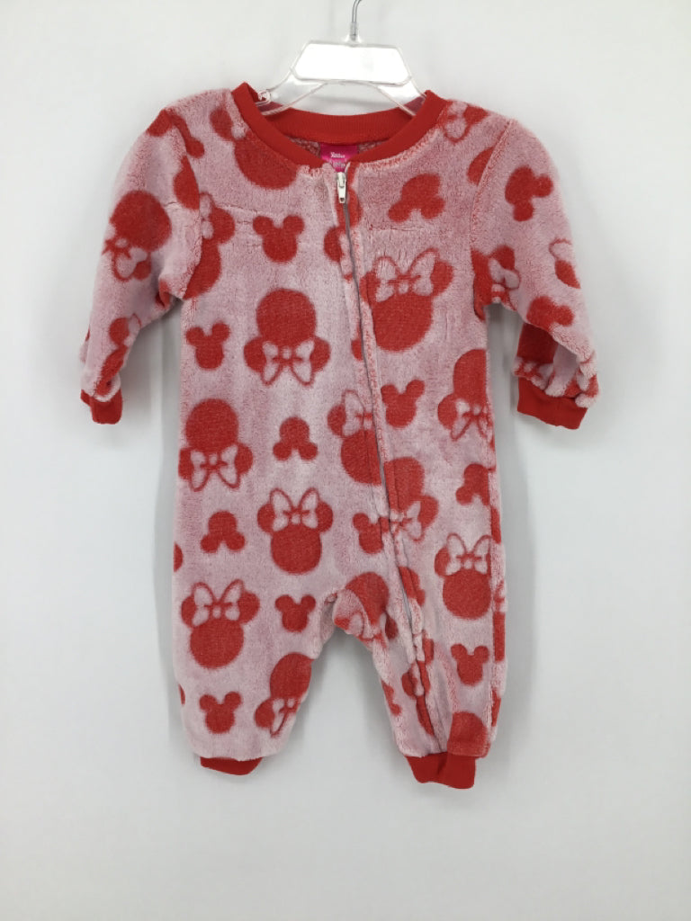 Disney Child Size 12 Months Red Pajamas - girls