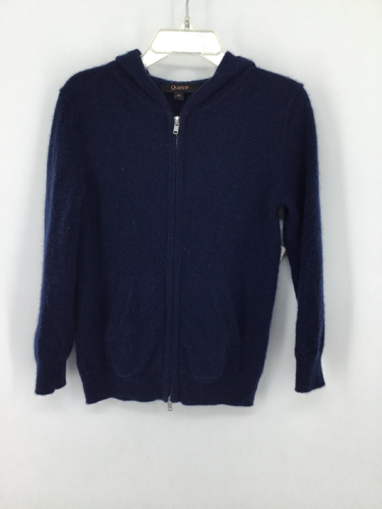 Quince Child Size 4 Navy Solid Hoodie - boys