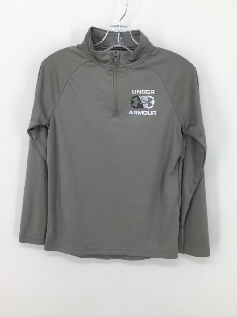 Under Armour Child Size 8 Gray screen printed Shirt - boys