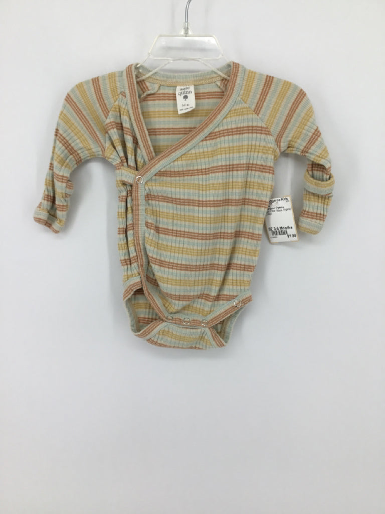 Kate Quinn Organics Child Size 3-6 Months Multi-Color Onesie