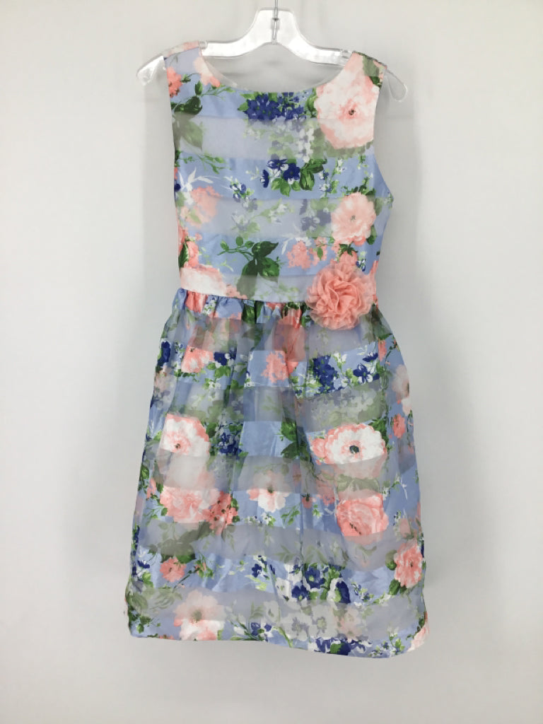 Jona Michelle Child Size 10 Blue Dress - girls