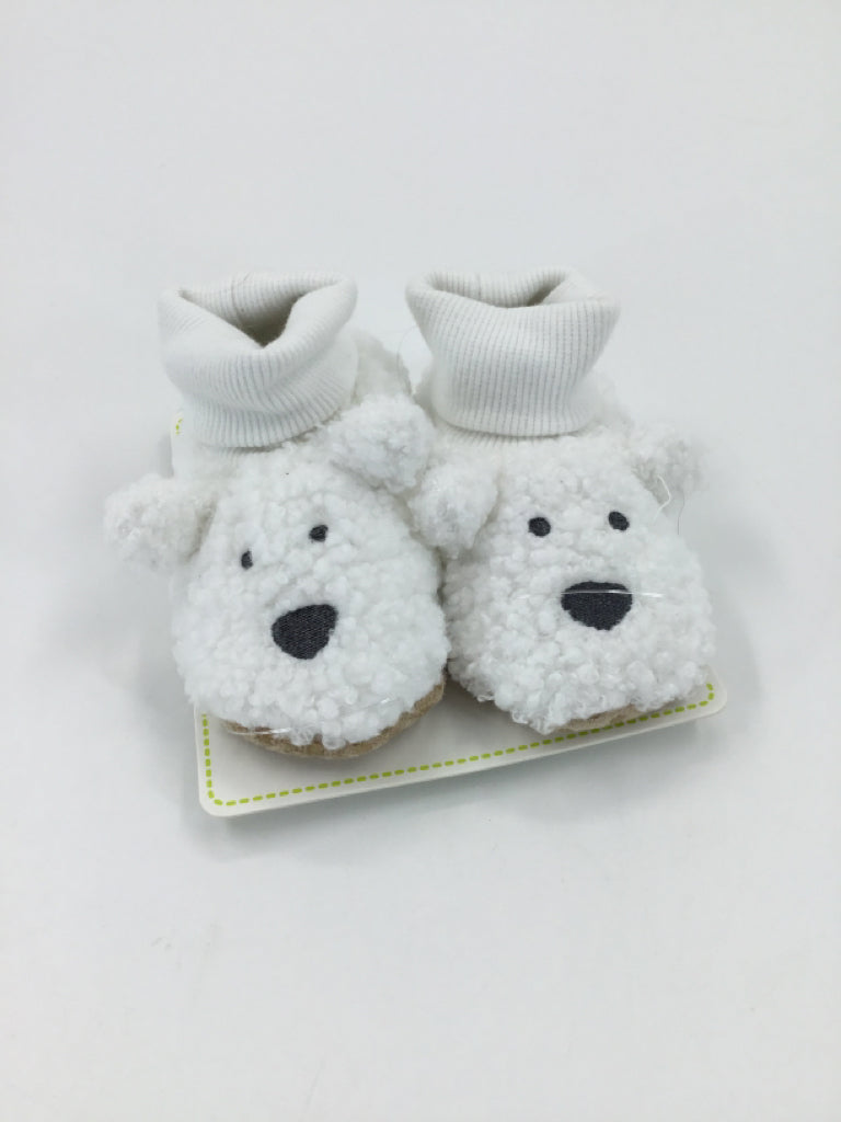 First Steps Child Size 3 Toddler White Baby/Walker Shoes