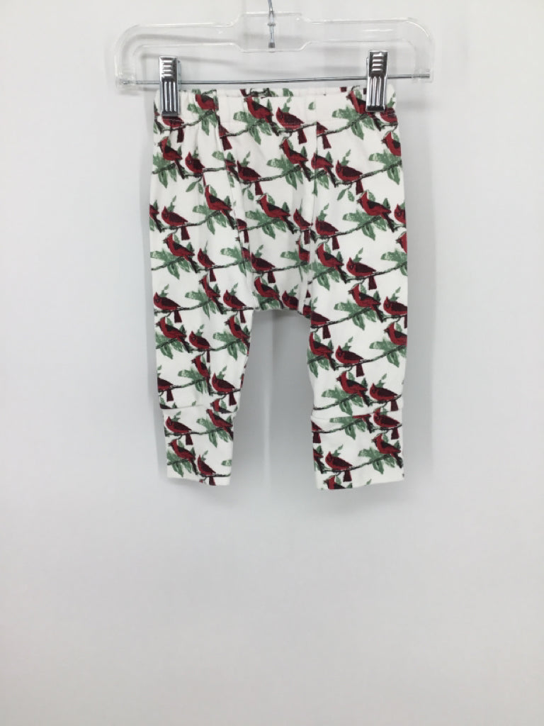 Kate Quinn Organics Child Size 12-18 Months Red Birds Pants - boys