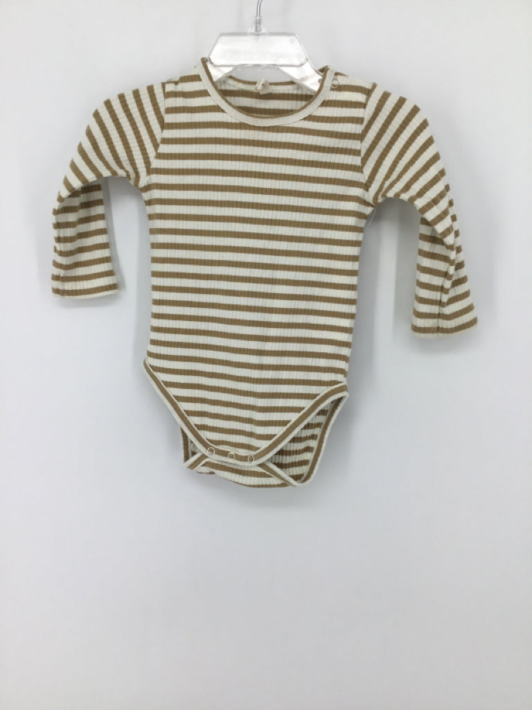 Quincy Mae Child Size 6-12 Months Tan Onesie