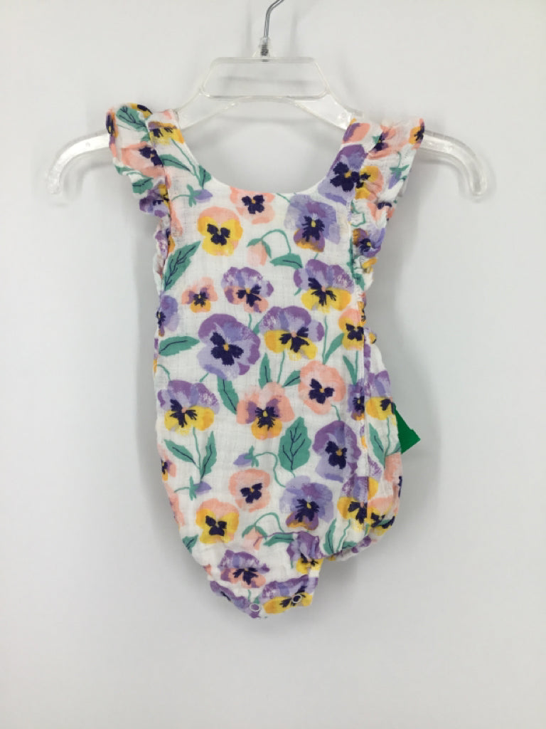 Angel Dear Child Size 3-6 Months Purple Outfit - girls