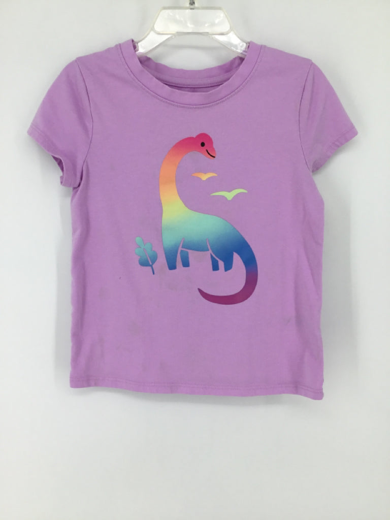 Cat & Jack Child Size 5 Purple T-shirt - girls