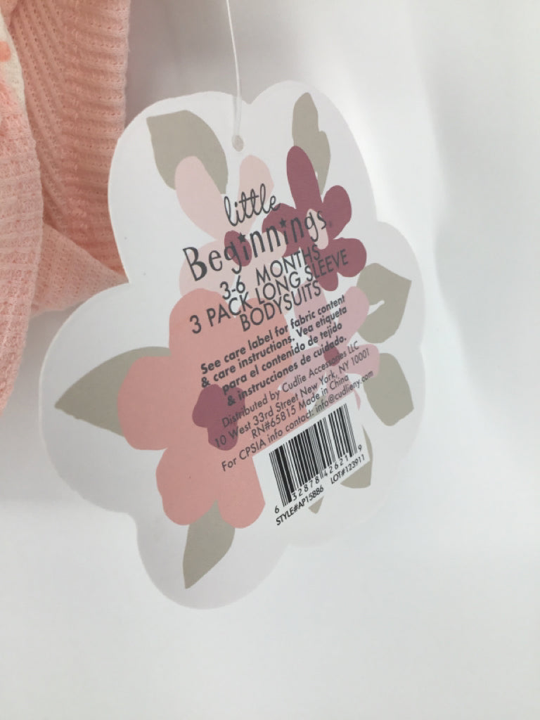 Little Beginnings Child Size 3-6 Months Pink Onesie