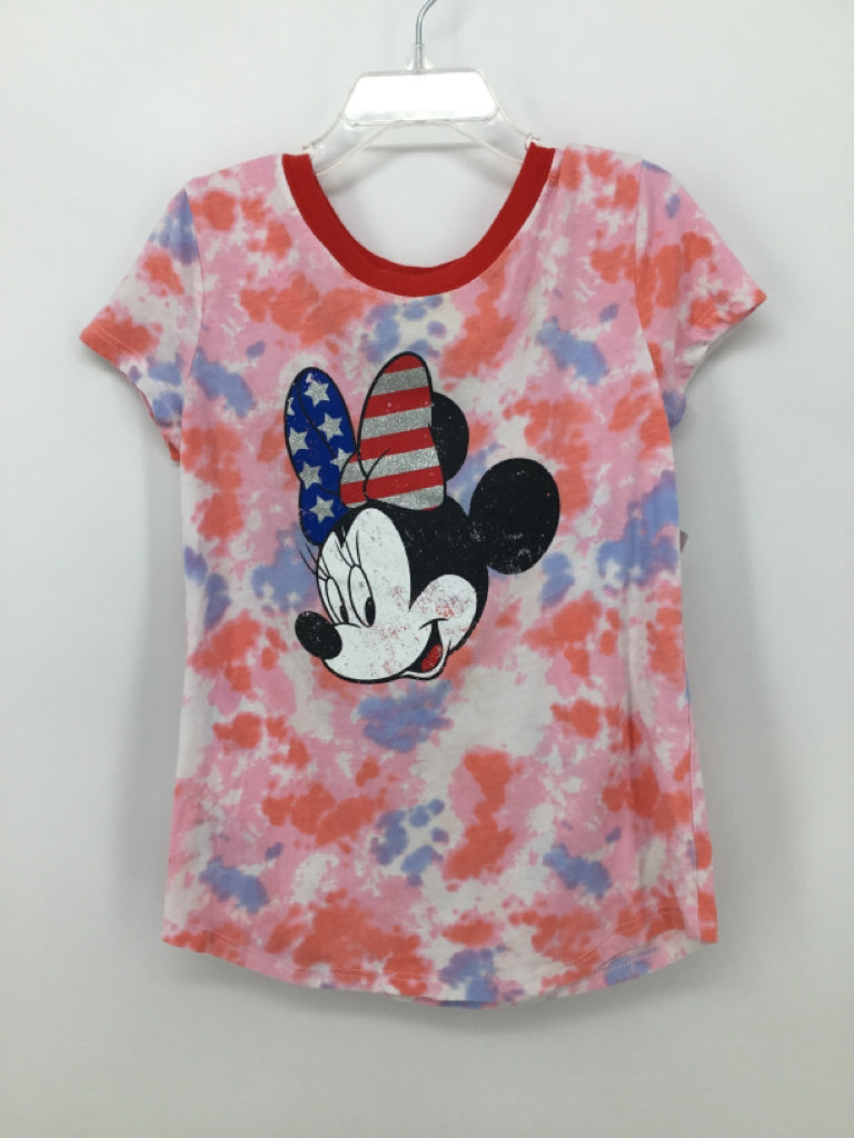 Disney Child Size 7 Red Stars & Stripes T-Shirt