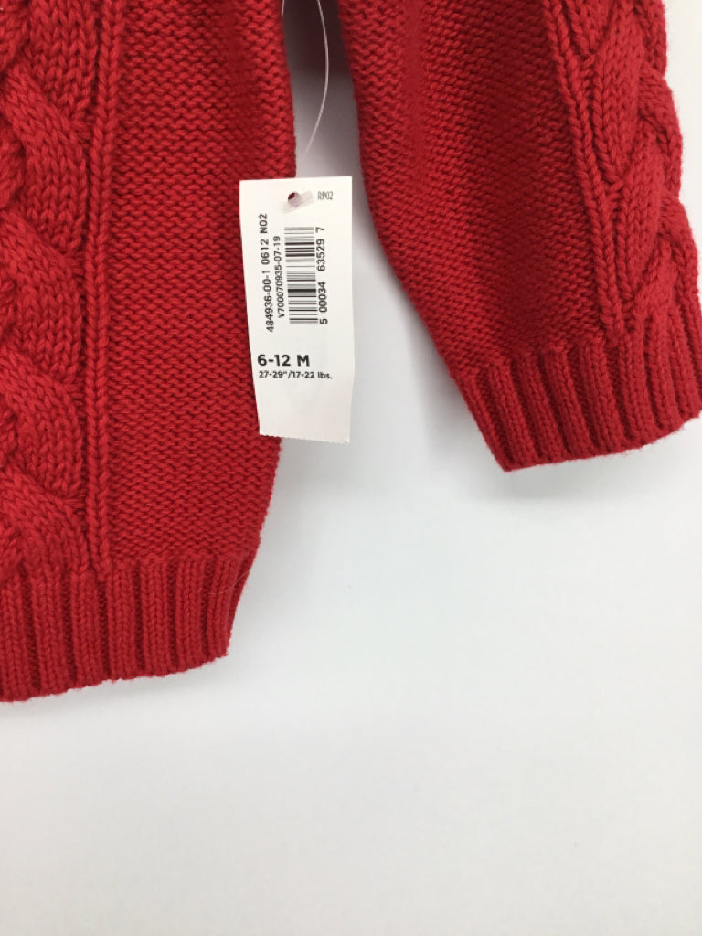 Old Navy Child Size 6-12 Months Red Solid Sweater - boys