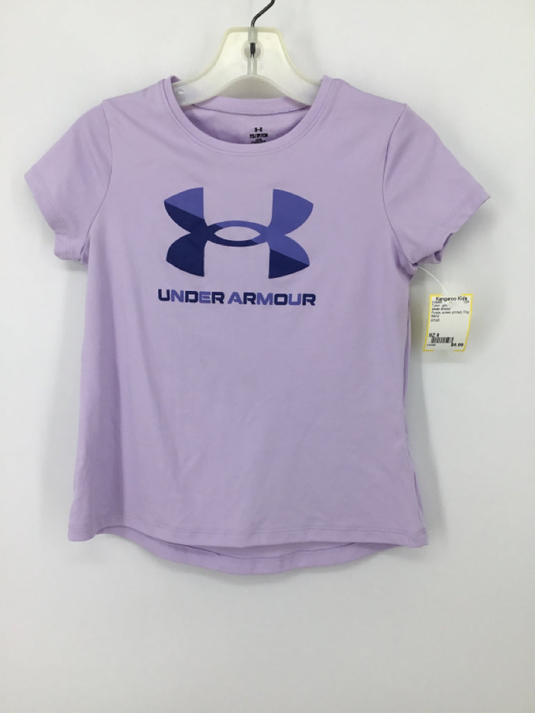 Under Armour Child Size 8 Purple T-shirt - girls