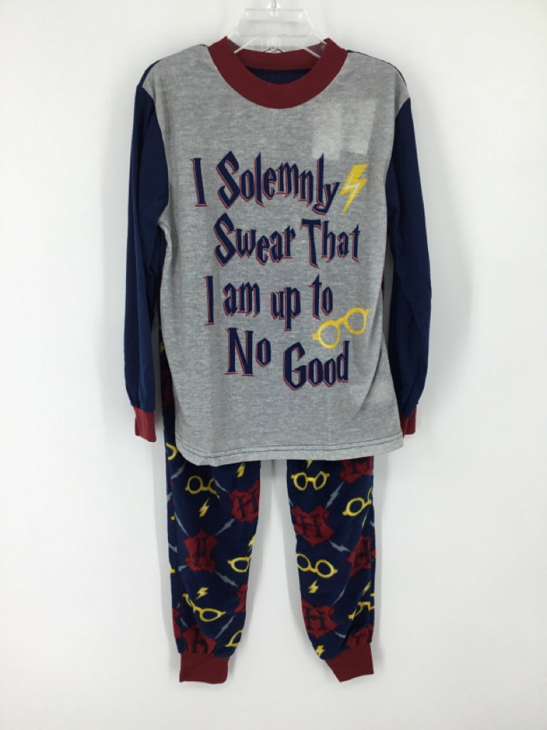 Harry Potter Child Size 5 Navy Character Pajamas - boys