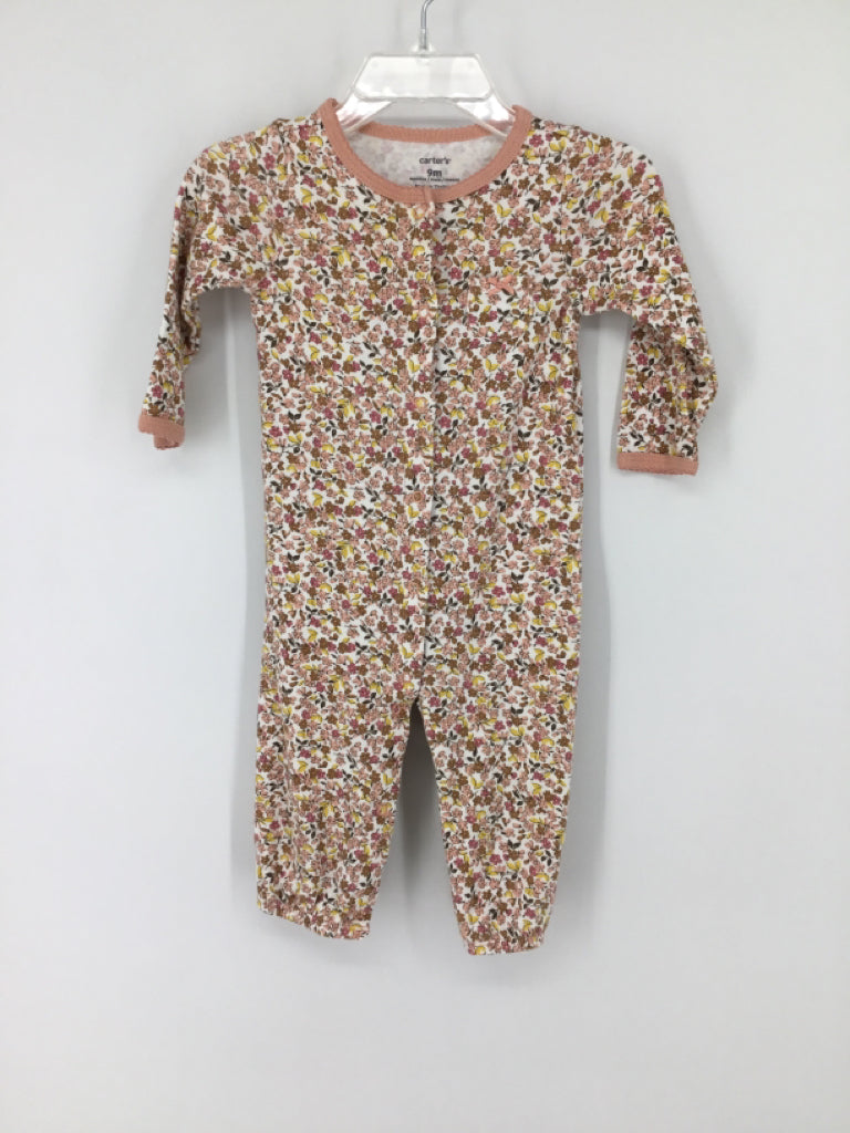 Carter's Child Size 9 Months Pink Pajamas - girls