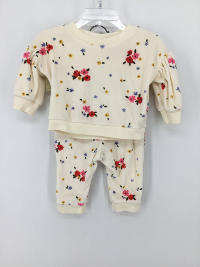 Cat & Jack Child Size 3-6 Months Cream Outfit - girls
