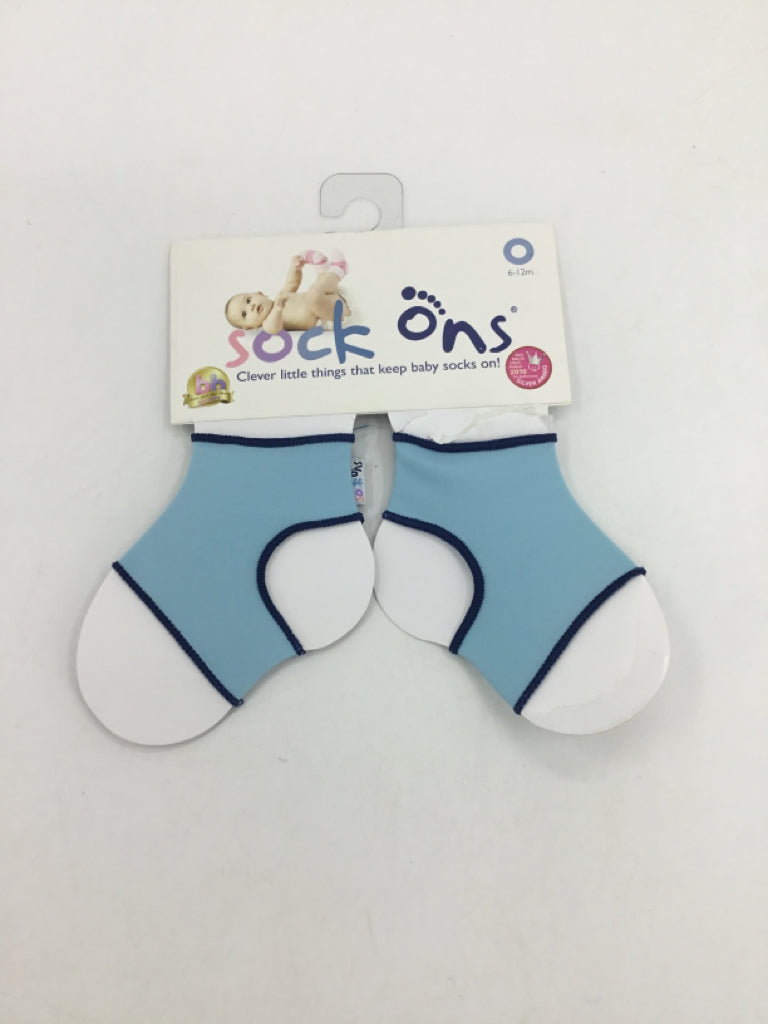 sock ons Child Size 6-12 Months Blue Solid Socks - boys