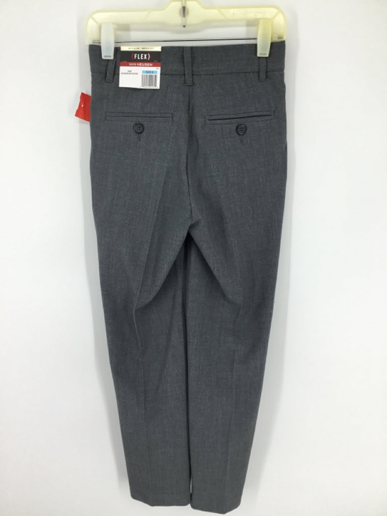 Van Heusen Child Size 8 Gray Solid Pants - boys