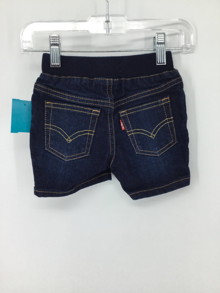 Levi's Child Size 6-9 Months Blue Solid Shorts - boys