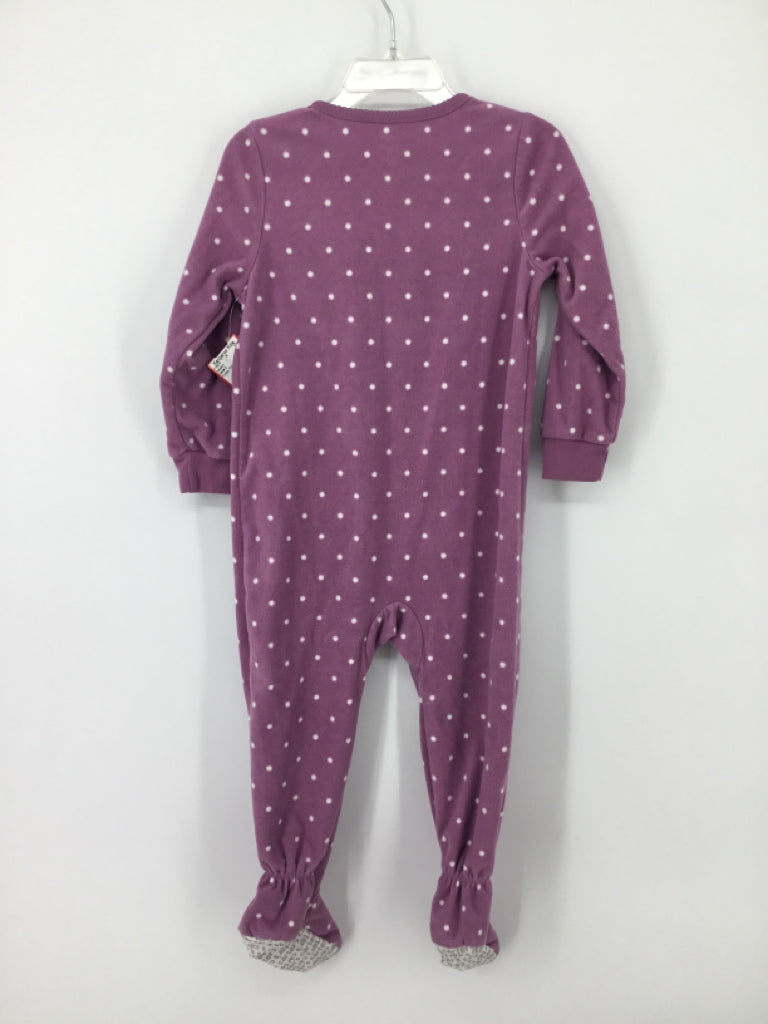Carter's Child Size 2 Purple Sleepers