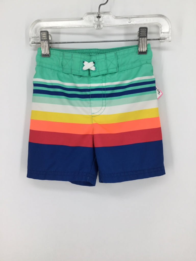 Cat & Jack Child Size 2 Multi-Color Stripe Swimwear - boys
