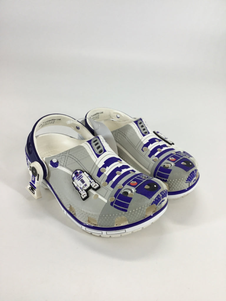 Crocs Child Size 10 White Sandals/Flip Flops
