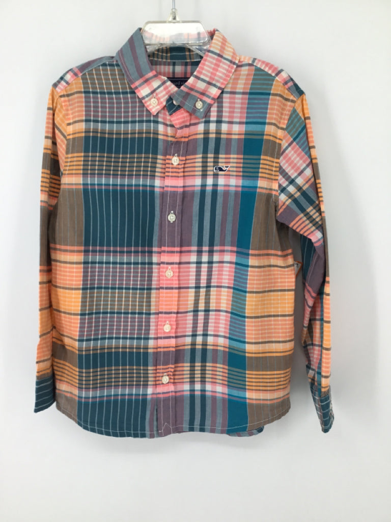 vineyard vines Child Size 6 Multi-Color Plaid Shirt - boys
