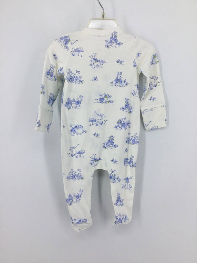 Baby Gap + Peter Rabbit Child Size 3-6 Months White Sleepers