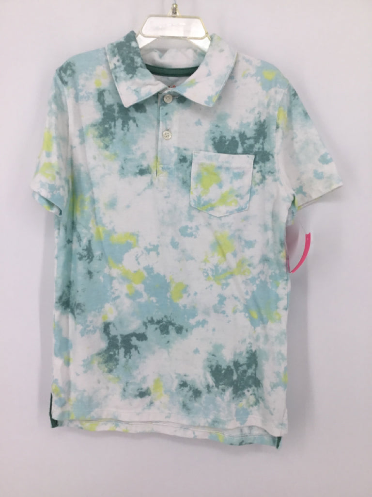 Cat & Jack Child Size 6 Green Tye Dye Shirt - boys
