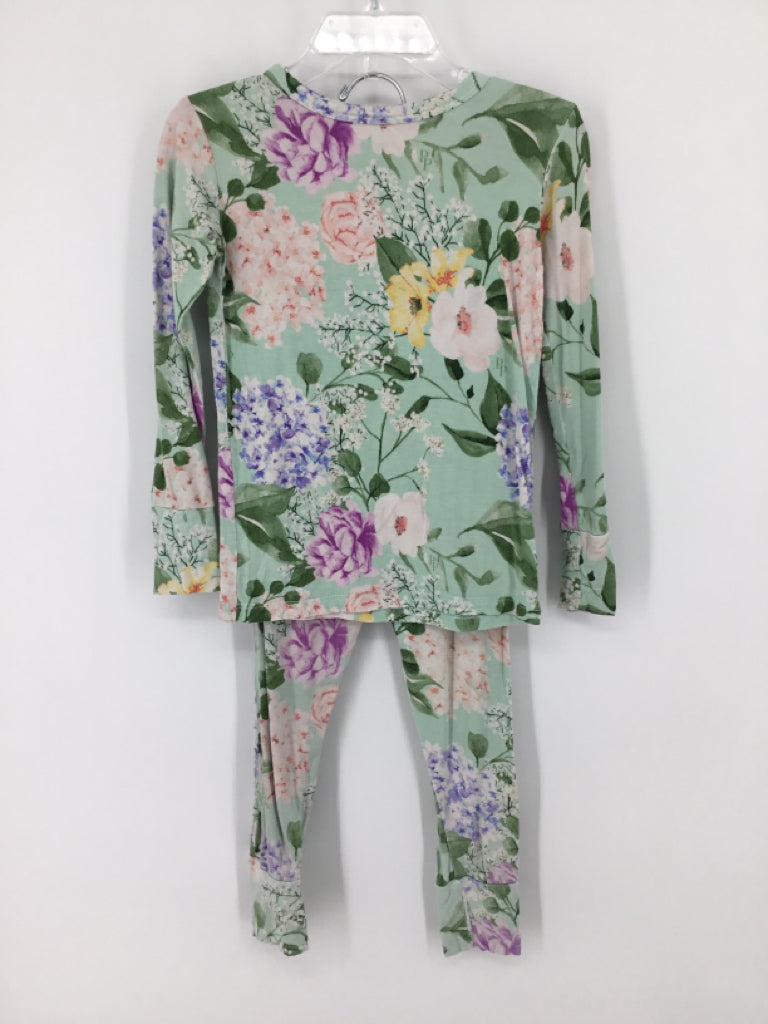 Posh Peanut Child Size 4 Green Pajamas - girls